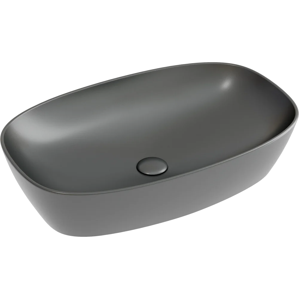 Изображение товара Раковина накладная Ceramica Nova Element CN6049MDH 60 см черная современный стиль