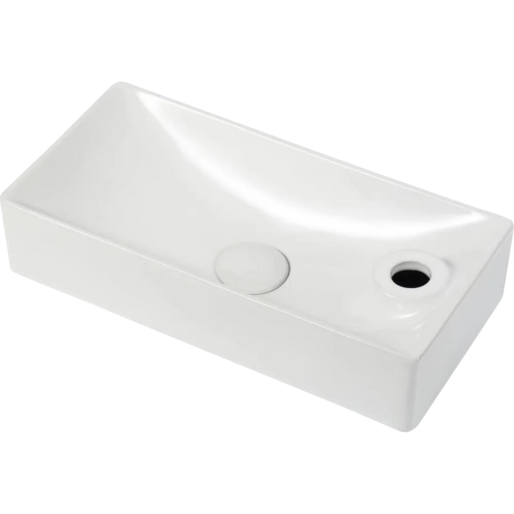 Изображение товара Раковина накладная Santiline SL-2023L 43.5см цвет белый