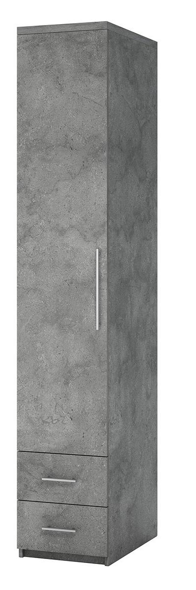 Изображение товара Шкаф распашной Гамма Мелодия МШЯ-11 серый для одежды 30x60x220 см Изображение товара Шкаф распашной Гамма Мелодия МШЯ-11 серый для одежды 30x60x220 см