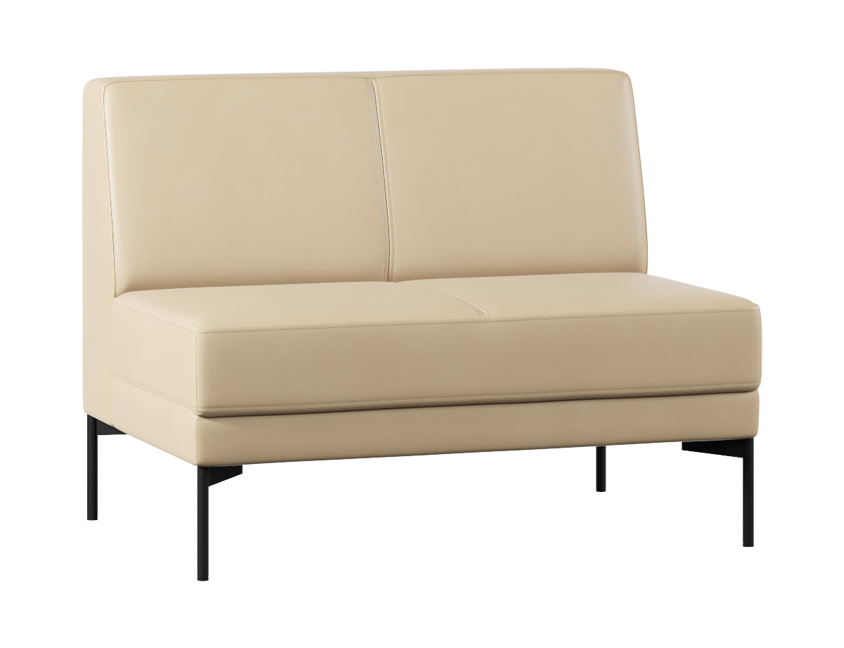 Изображение товара Диван модульный ПРОЕКТИКА Статус 2 места из эко-кожи бежевый