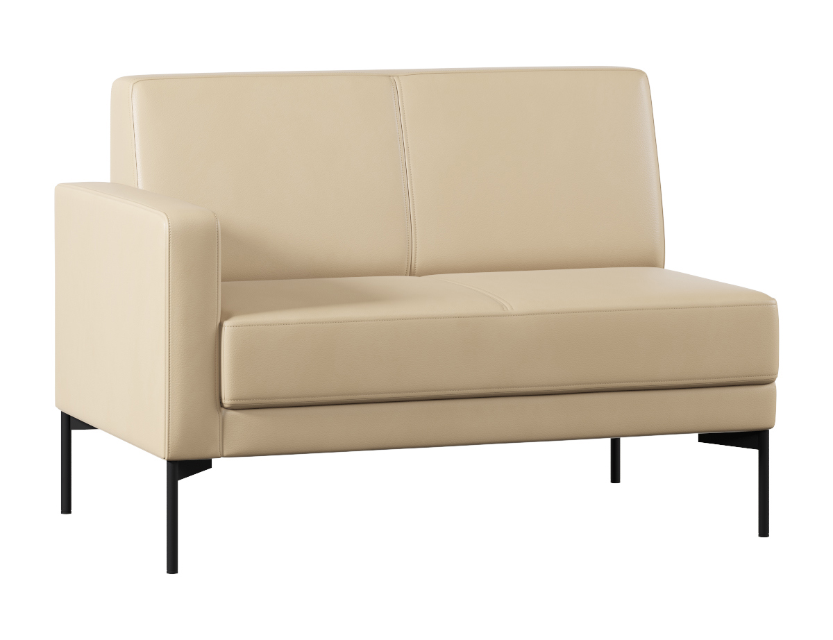 Изображение товара Диван модульный Проектика Статус правый 127x84x80 см эко-кожа цвет бежевый Изображение товара Диван модульный Проектика Статус правый 127x84x80 см эко-кожа цвет бежевый