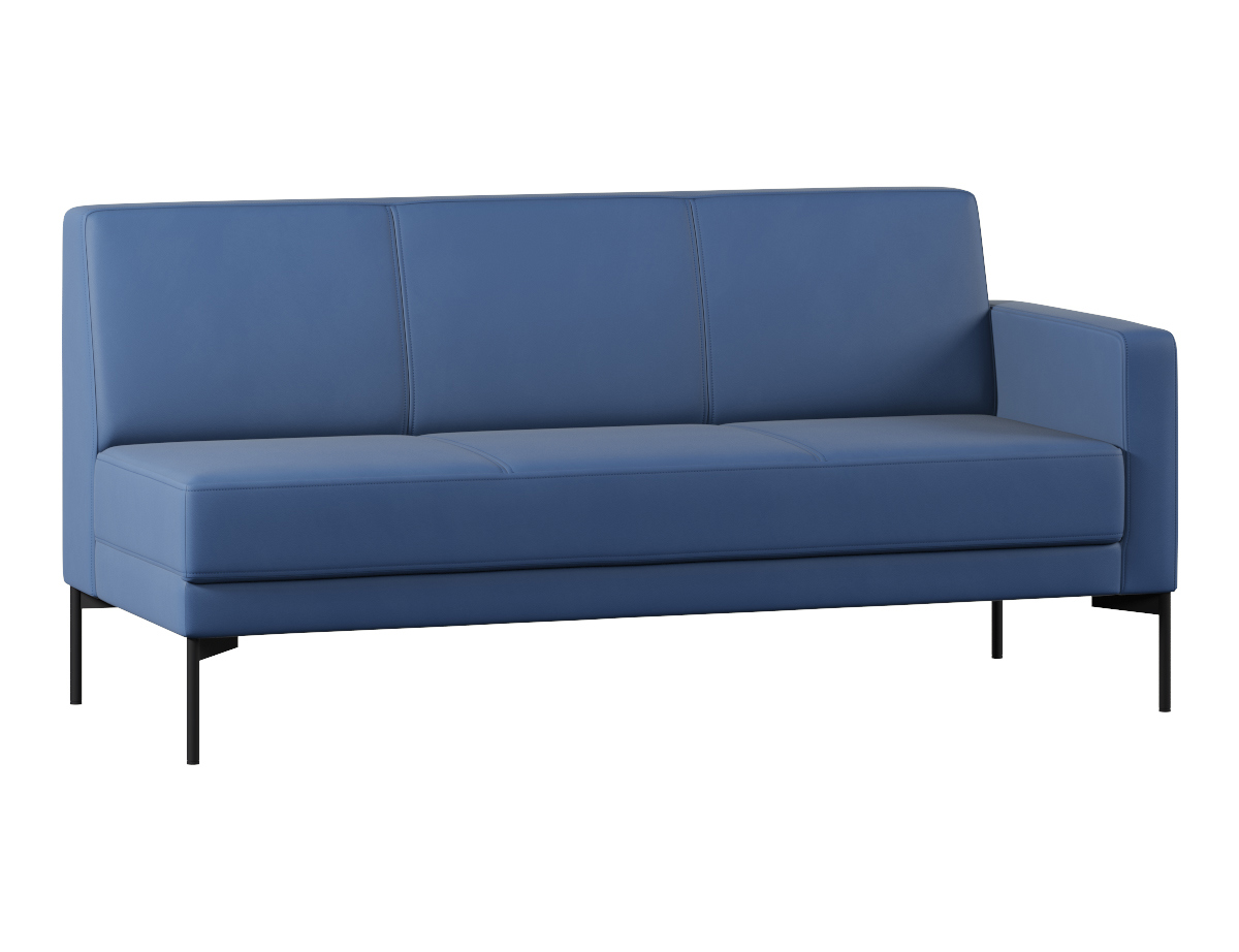 Изображение товара Диван модульный Проектика 80x84x80 см эко-кожа цвет синий