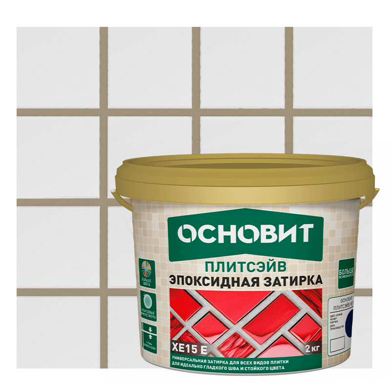 Изображение товара Эпоксидная затирка Основит 135 цвет табачный 2 кг