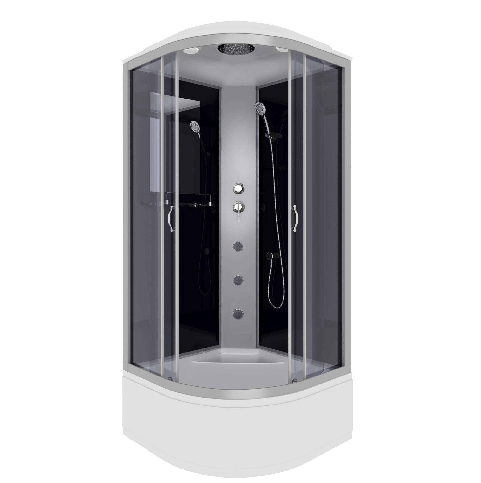 Изображение товара Гидромассажная душевая кабина Niagara NG-2508-14 90X90X215 высокий поддон 40см стекло тонированное