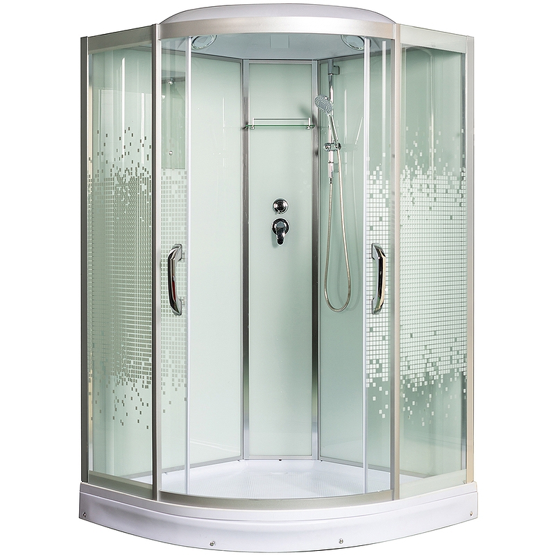Изображение товара Душевая кабина Мономах 10000005847 низкий поддон 120x120см