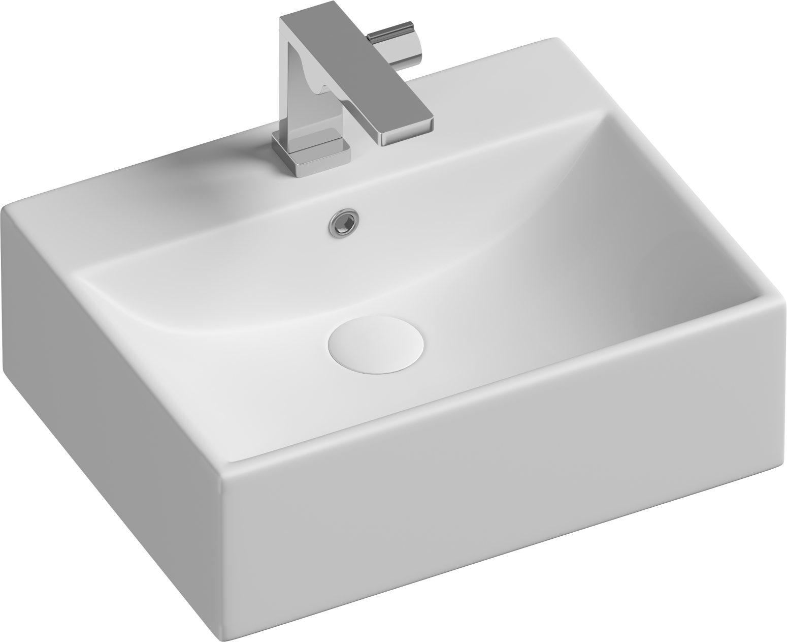 Изображение товара Раковина накладная CERAMICANOVA CN6040 50x41 см белая