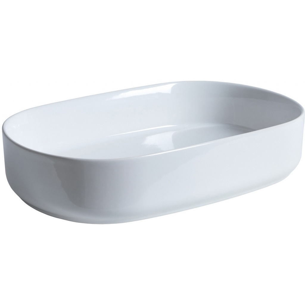 Изображение товара Раковина накладная Allen Brau Fantasy Oval 55x36 см белая для ванной комнаты