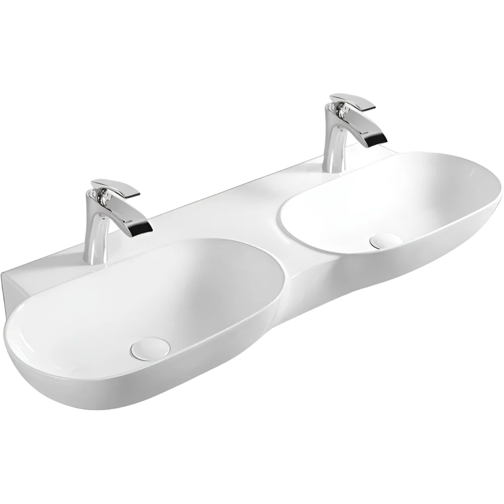 Изображение товара Раковина накладная Santiline SL-2113 120см цвет белый