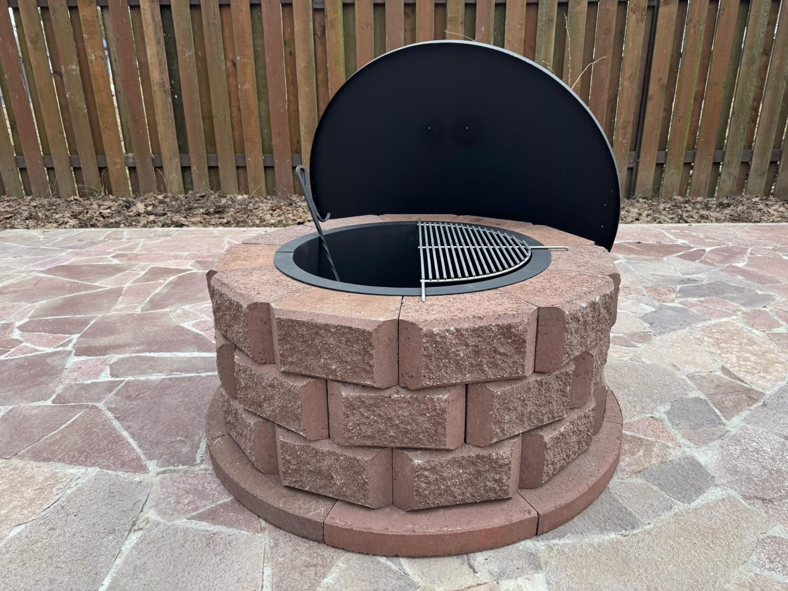 Изображение товара Костровой очаг Grillit Ring110 110x110x51 см 3 ряда коричневый