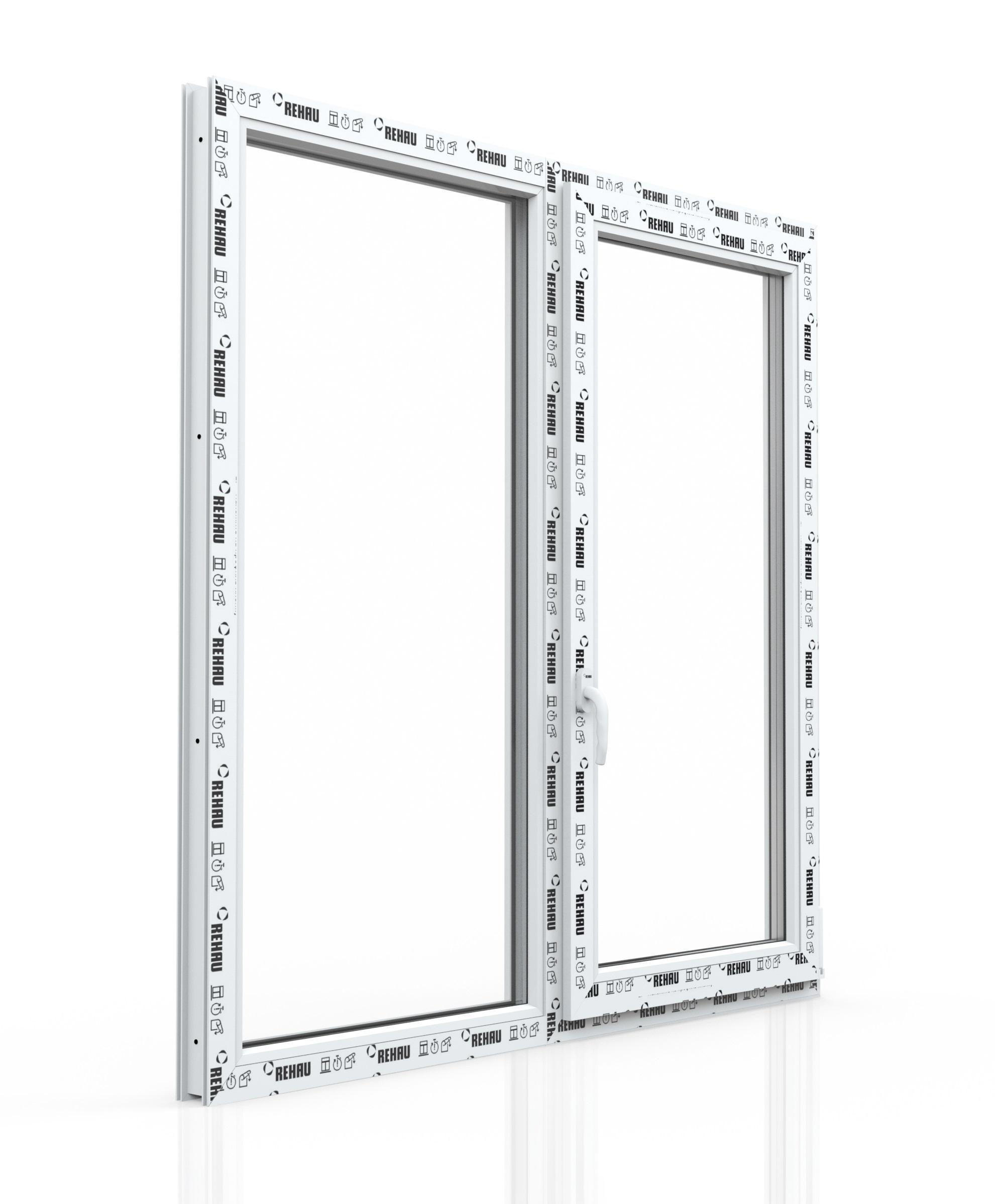 Изображение товара Пластиковое окно ПВХ 70 Рехау Grazio 1440x1450мм (ВхШ) двухстворчатое правое двухкамерное белое + москитная сетка Изображение товара Пластиковое окно ПВХ 70 Рехау Grazio 1440x1450мм (ВхШ) двухстворчатое правое двухкамерное белое + москитная сетка
