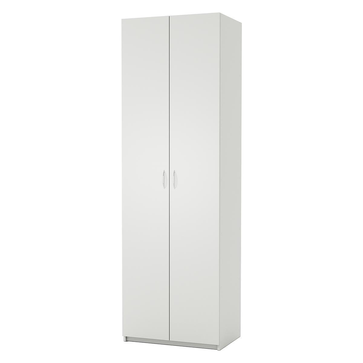 Изображение товара Шкаф распашной ШСП-2 80x220x45 см белый из ЛДСП