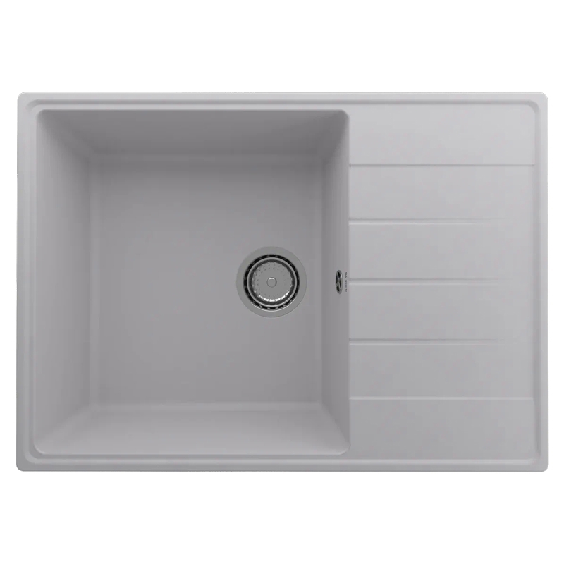 Изображение товара Врезная мойка Ulgran Prima 700-04 70x50x20 см искусственный камень цвет белый
