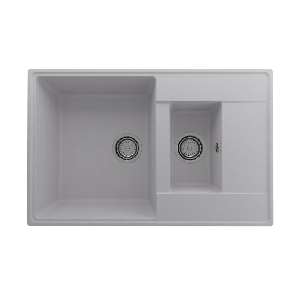 Изображение товара Врезная мойка Ulgran Prima 780 1.5 K-04 78x50x20 см искусственный камень цвет белый