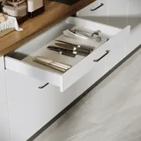 Изображение товара Ящик выдвижной Delinia 35.2x8.1x51.1 см ЛДСП цвет серый