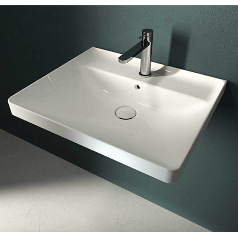 Изображение товара Раковина накладная Hatria canalgrande Y1EJ01 60см цвет белый Изображение товара Раковина накладная Hatria canalgrande Y1EJ01 60см цвет белый