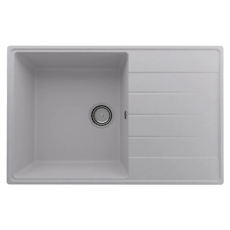 Изображение товара Врезная мойка Ulgran Prima 780-04 78x50x20 см искусственный камень цвет белый