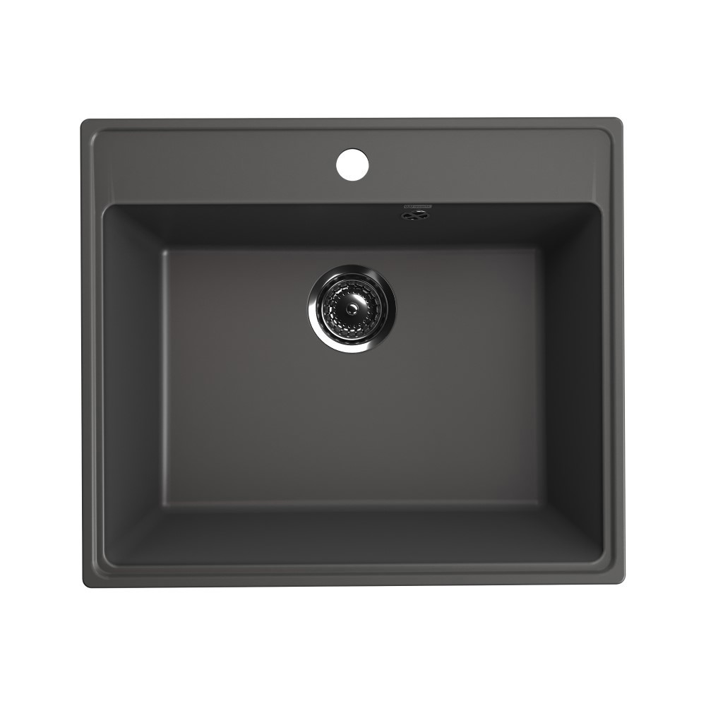 Изображение товара Врезная мойка Ulgran Forte 580-09 58x50x20 см искусственный камень цвет серый