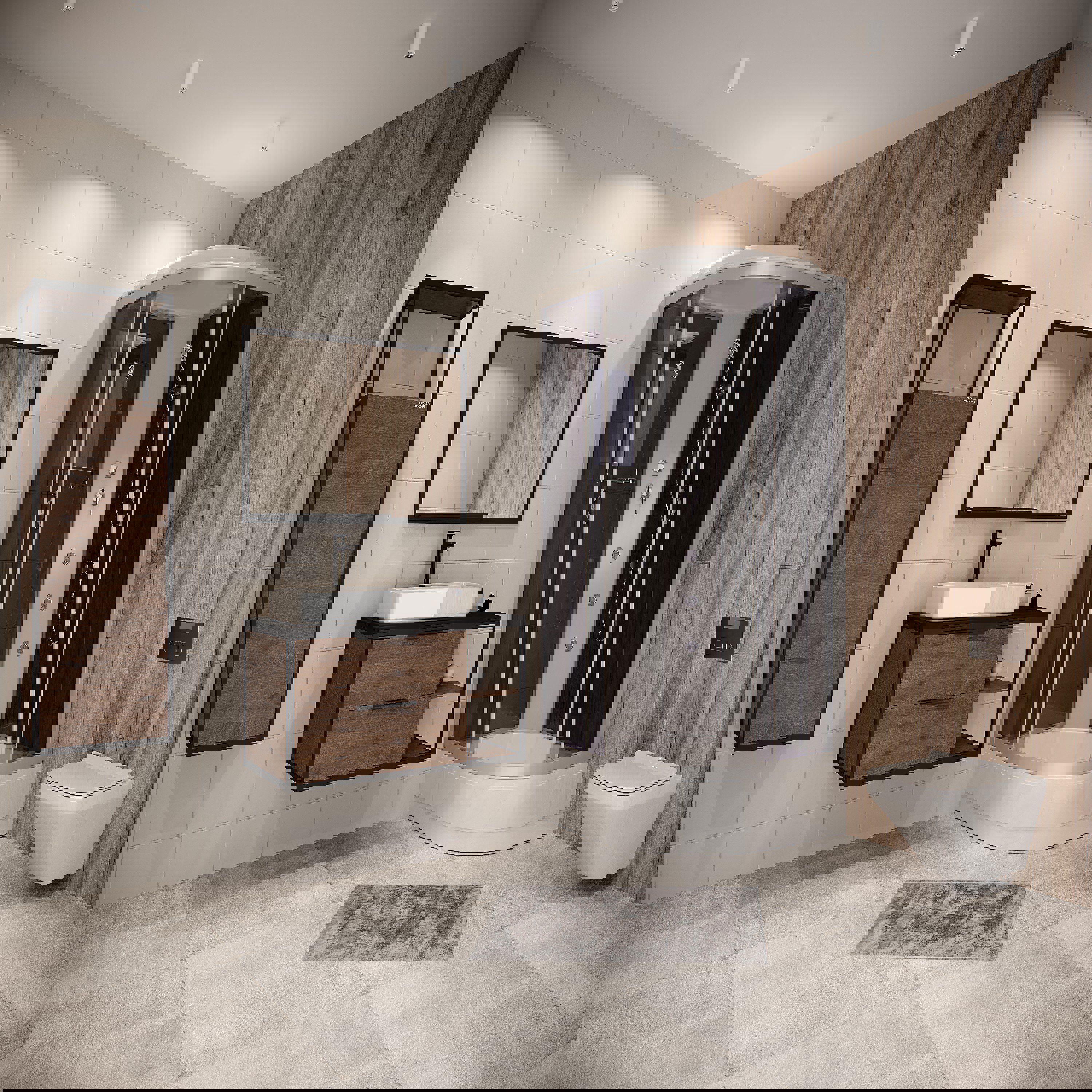 Изображение товара Душевая кабина Niagara NG-3503-14G с средним поддоном 80x80 см