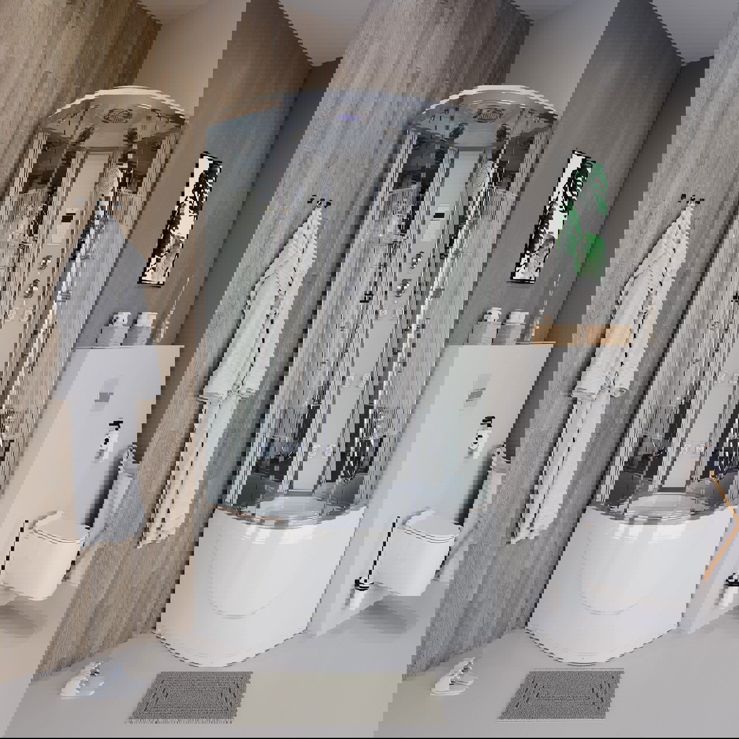 Изображение товара Душевая кабина Niagara Ultra NG-709-01 с высоким поддоном и гидромассажем Изображение товара Душевая кабина Niagara Ultra NG-709-01 с высоким поддоном и гидромассажем