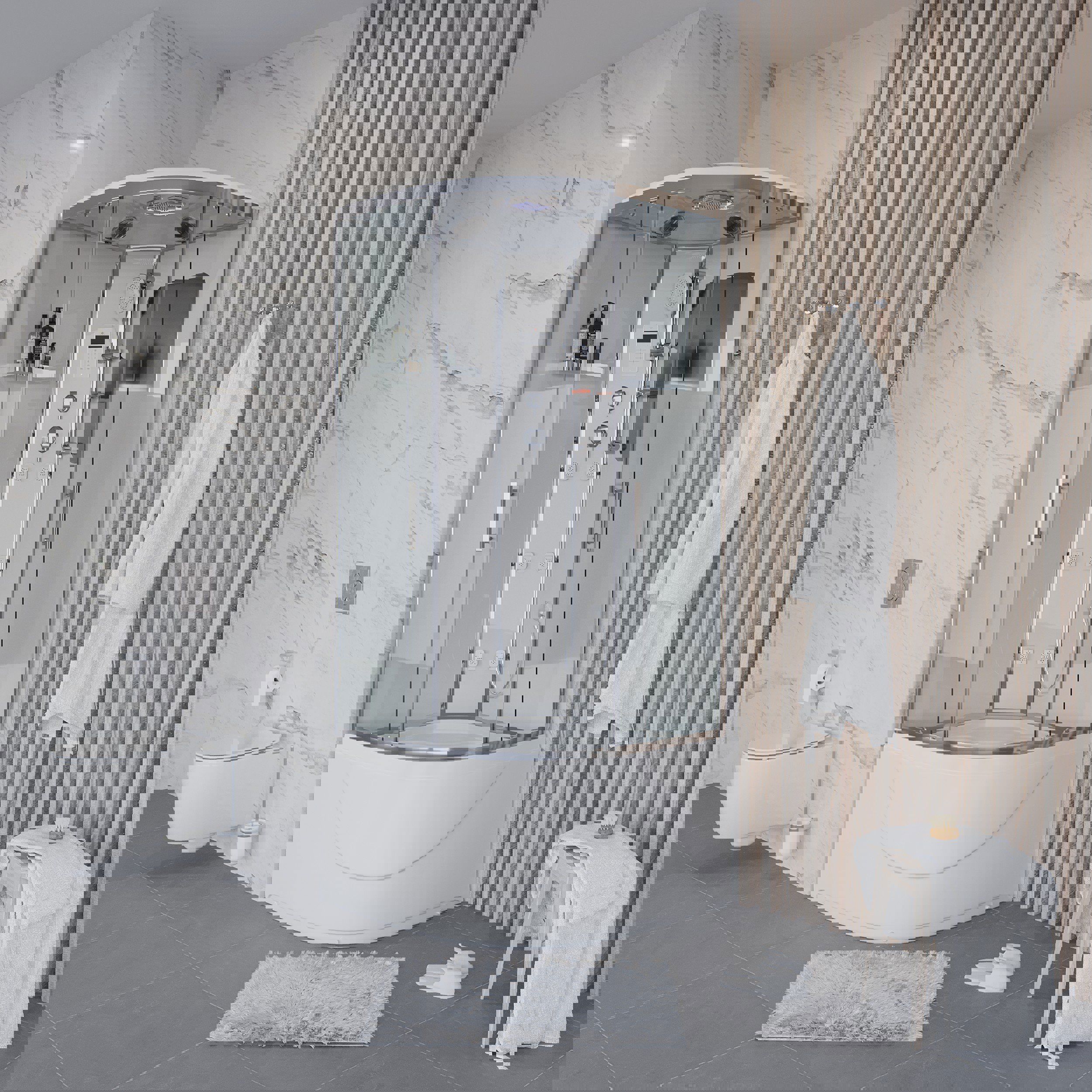 Изображение товара Душевая кабина Niagara Ultra NG-309-01 с высоким поддоном 100x100 см