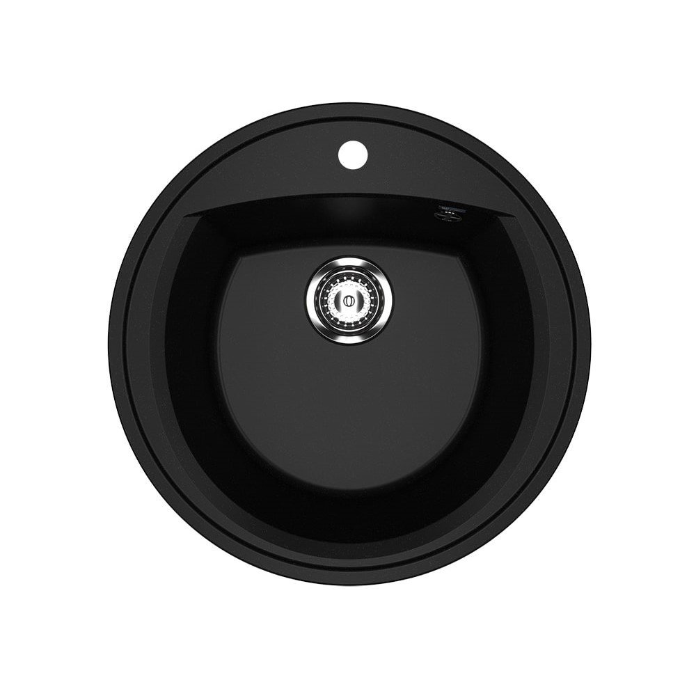 Изображение товара Врезная мойка Ulgran U-603-344 52x52x19 см искусственный камень цвет черный