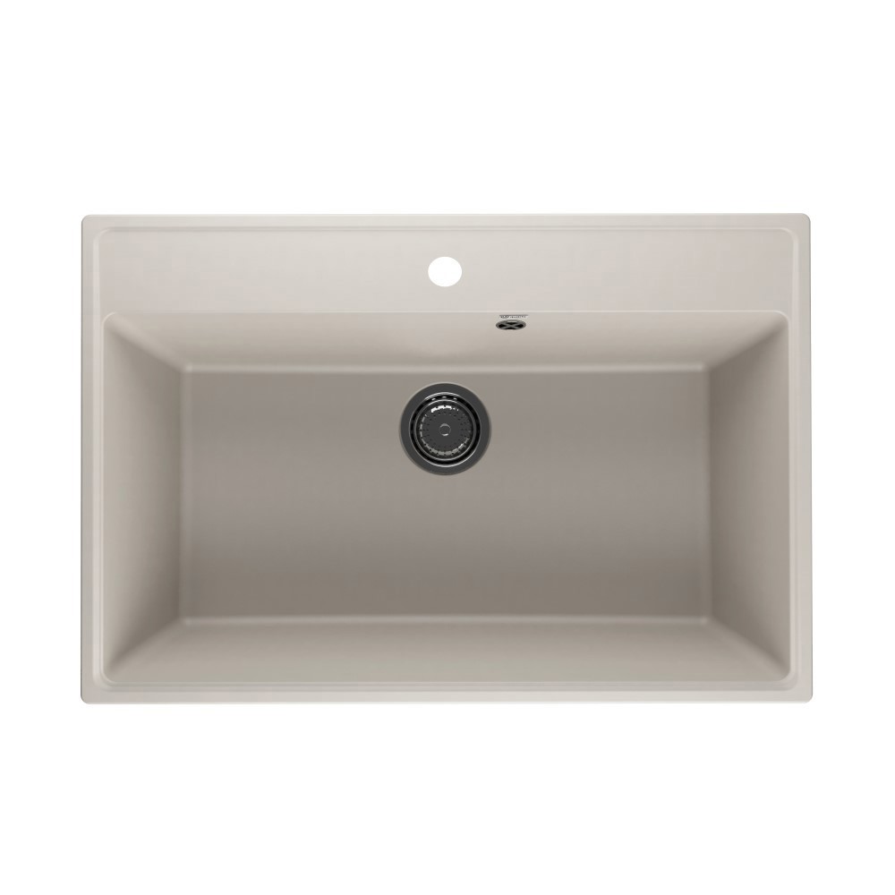 Изображение товара Врезная мойка Ulgran Forte 760-02 76x51x22 см искусственный камень цвет бежевый Изображение товара Врезная мойка Ulgran Forte 760-02 76x51x22 см искусственный камень цвет бежевый