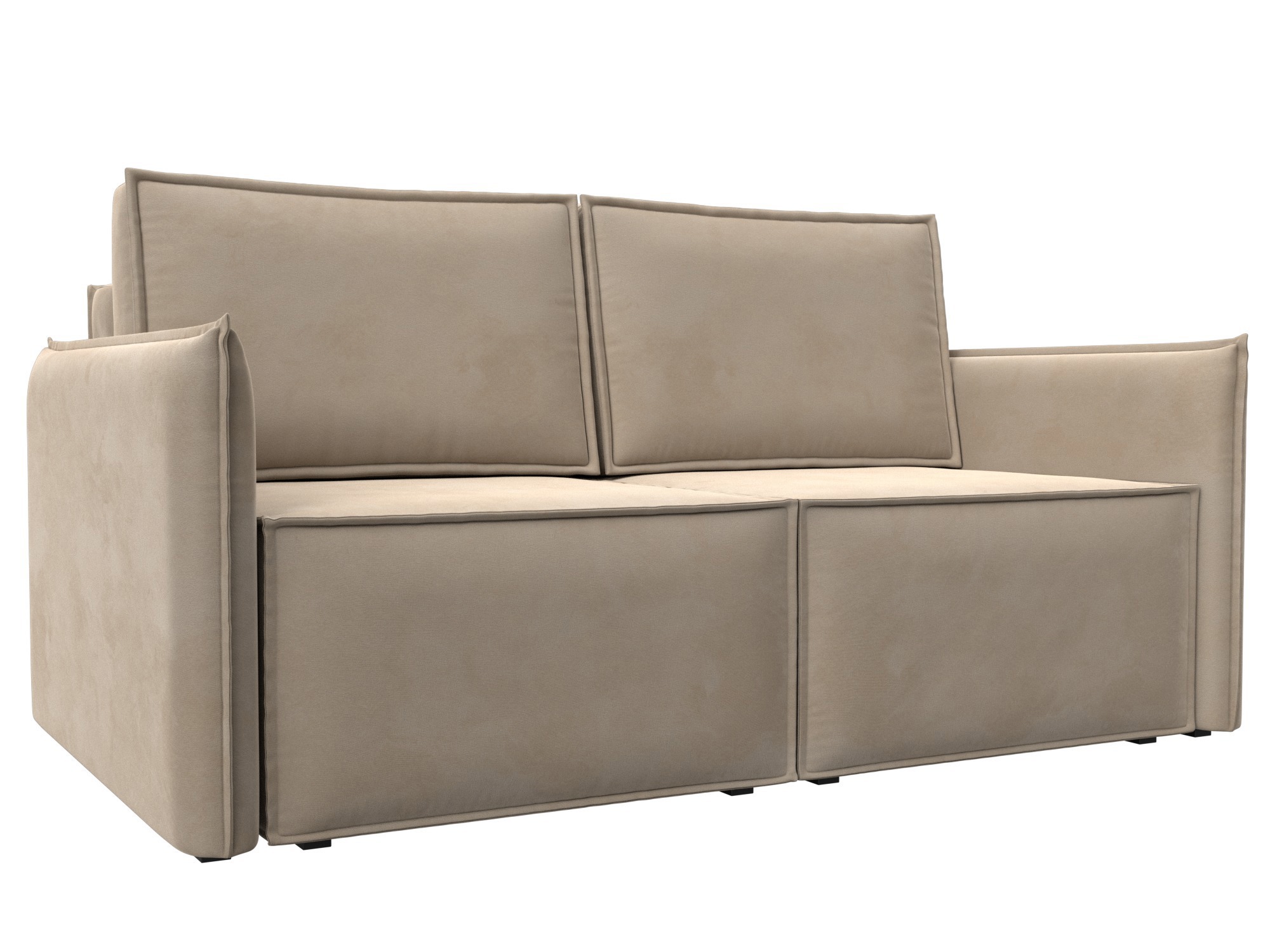 Изображение товара Диван прямой Либерти мини от Лига диванов - бежевый велюр Изображение товара Диван прямой Либерти мини от Лига диванов - бежевый велюр