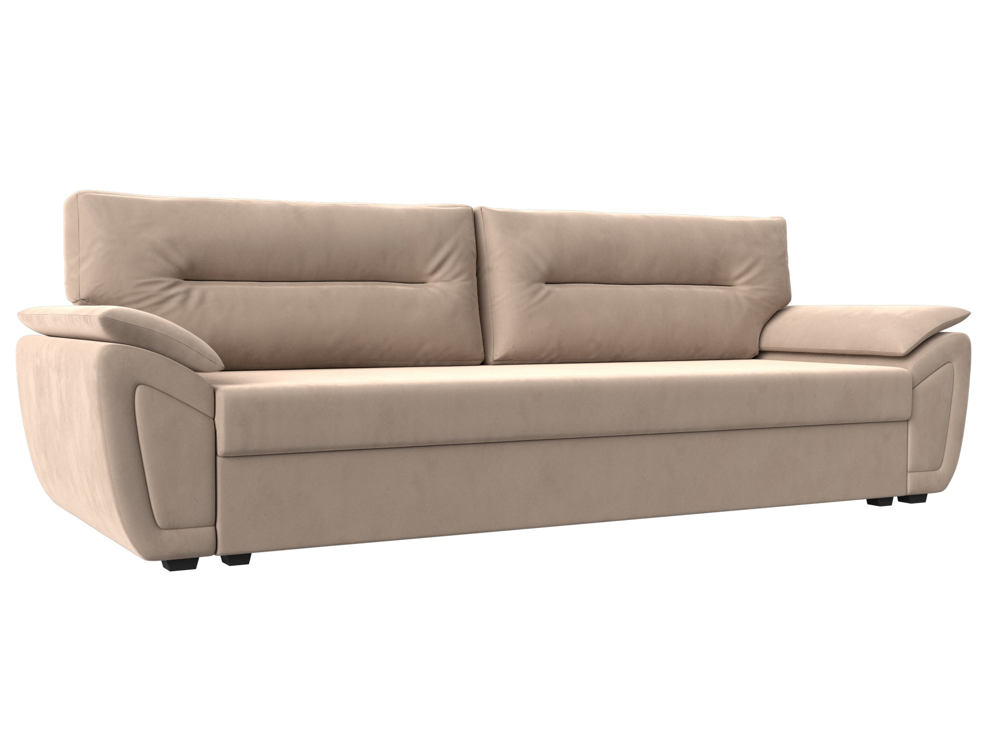 Изображение товара Диван прямой Нэстор Лайт Лига диванов 128х190 см велюр бежевый