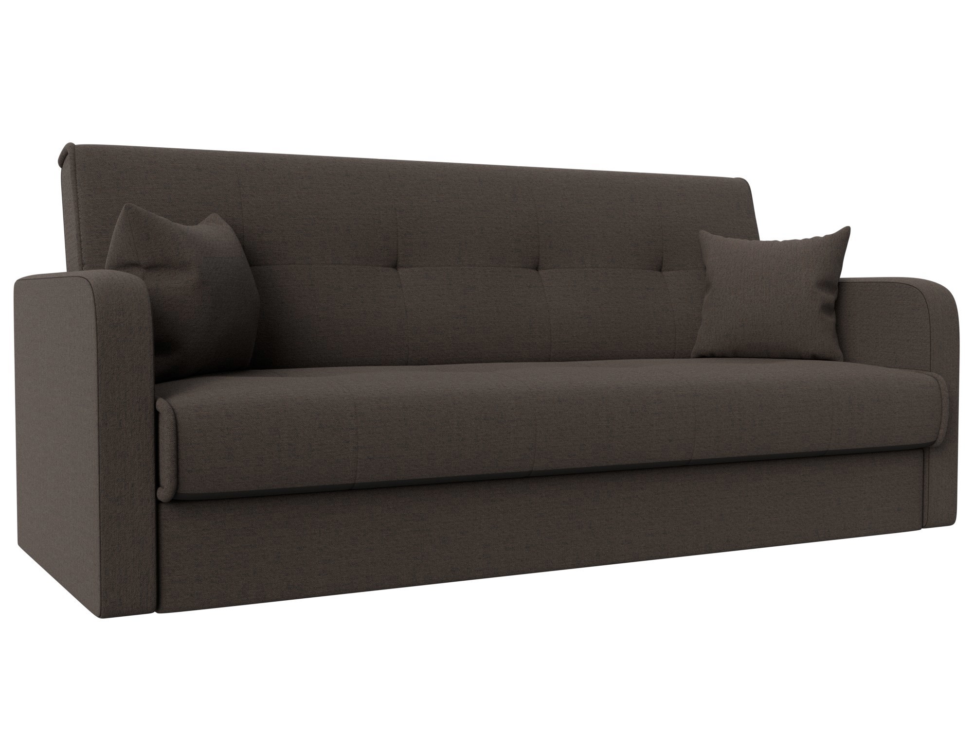 Изображение товара Диван-книжка Надежда Лига диванов 201x89x82 см коричневый рогожка