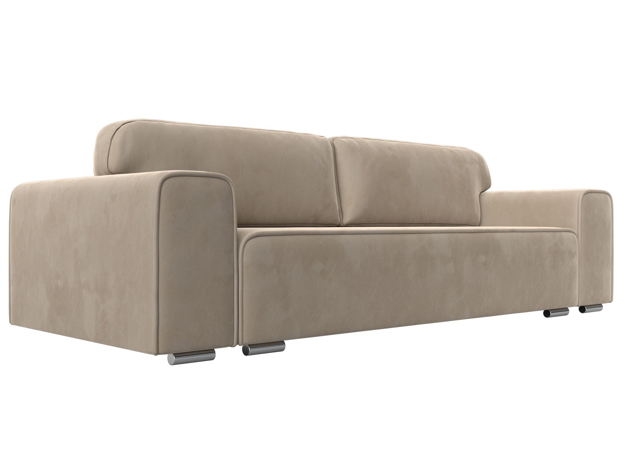 Изображение товара Диван прямой Лига-029 с механизмом Тик-Так велюр бежевый 260х93х108 см