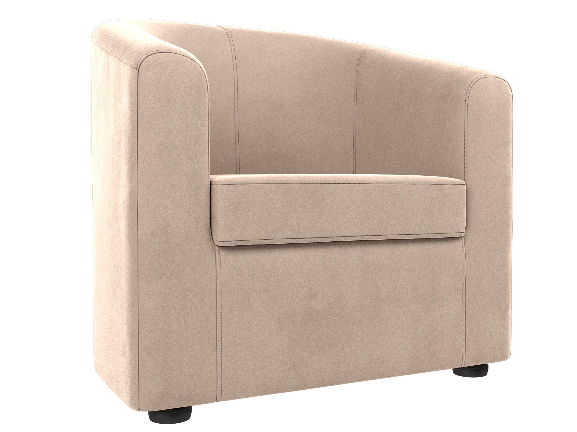 Изображение товара Кресло Норден Лига Диванов велюр бежевое комфортное и стильное