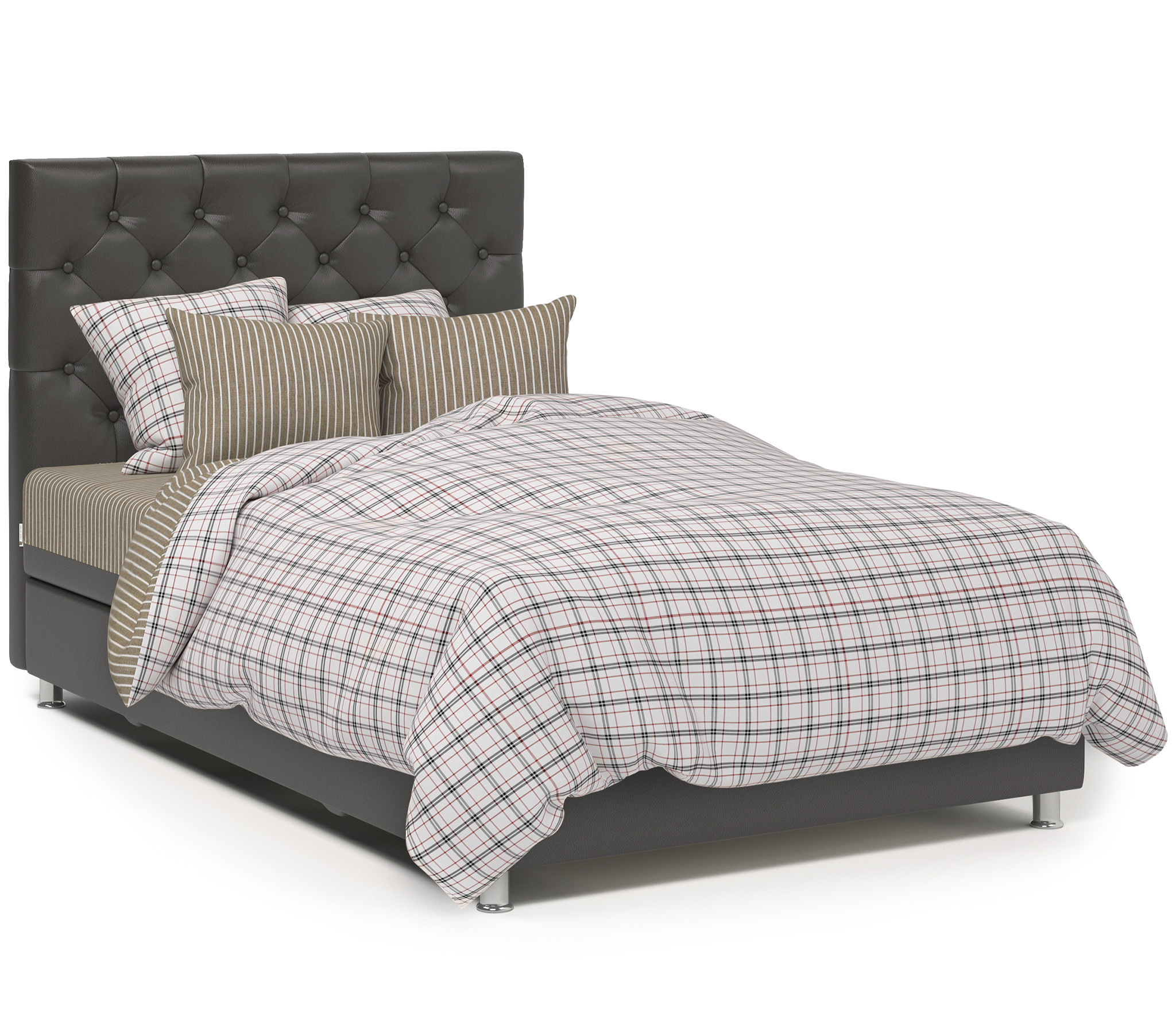 Изображение товара Кровать Шармэль 160x110x208 см массив дерева с матрасом и ящиком в стиле классика