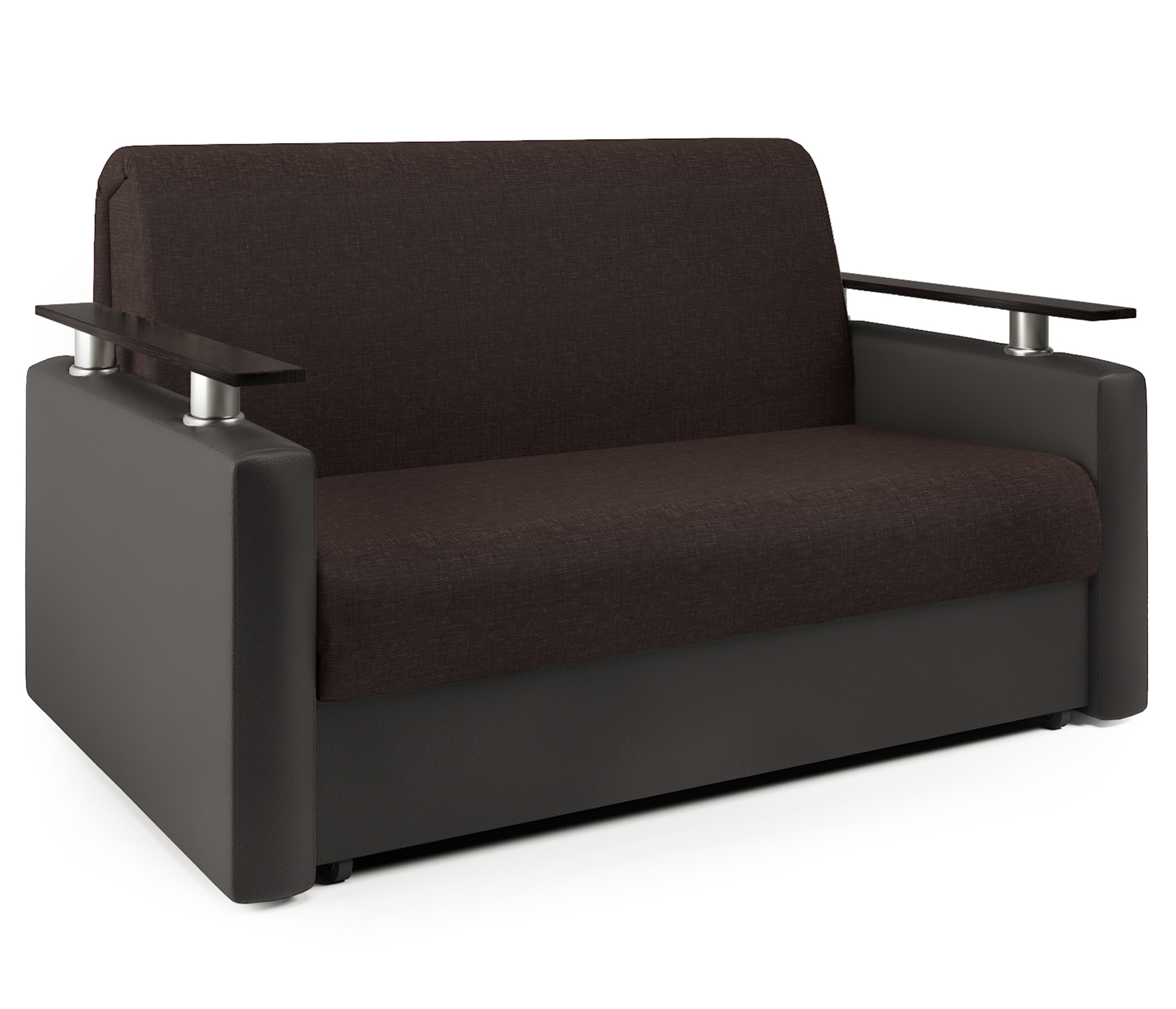 Изображение товара Диван-кровать Шарм 160 180x95x110 см рогожка коричневый современный стиль Изображение товара Диван-кровать Шарм 160 180x95x110 см рогожка коричневый современный стиль