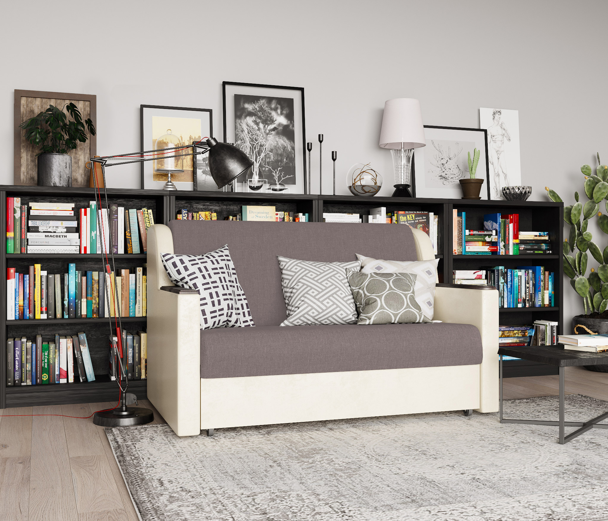 Изображение товара Диван-кровать Аккорд Д 160 180x95x110 см рогожка цвет коричневый 190422150 Изображение товара Диван-кровать Аккорд Д 160 180x95x110 см рогожка цвет коричневый 190422150