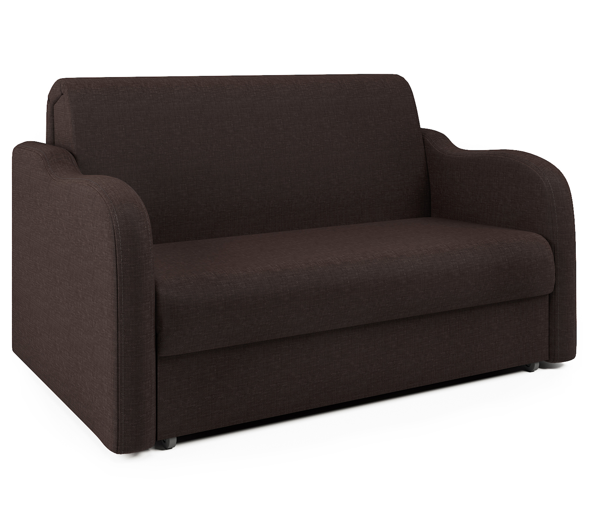 Изображение товара Диван-кровать Коломбо 160 180x95x110 см рогожка коричневый