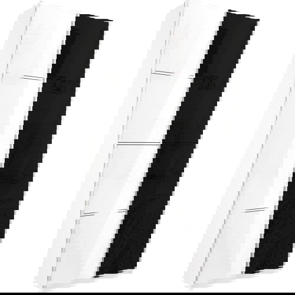 Изображение товара Шкаф-купе серии Прайм 2 двери Белый глянец стекло чёрное 230x120x57 см