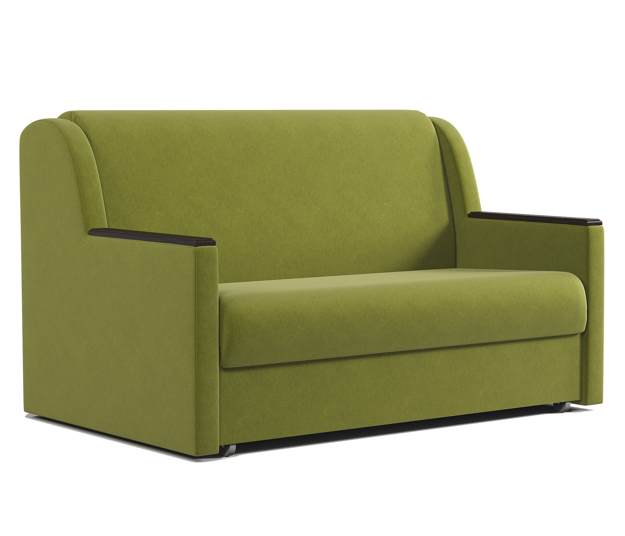 Изображение товара Диван-кровать Аккорд Д 160 из велюра зеленый, современный, с ящиком Изображение товара Диван-кровать Аккорд Д 160 из велюра зеленый, современный, с ящиком