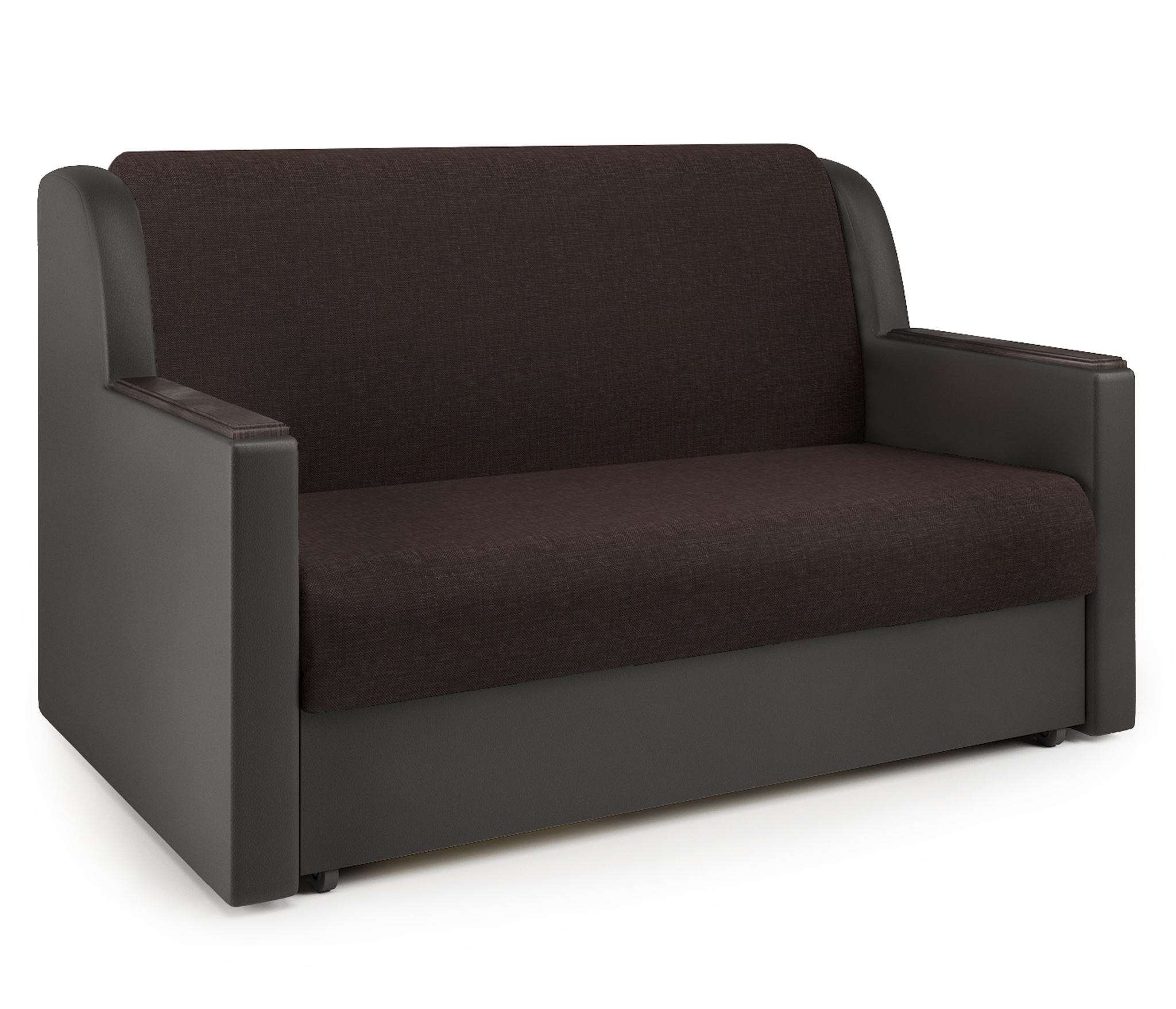 Изображение товара Диван-кровать Аккорд Д 160 180x95x110 см рогожка коричневый современный стиль