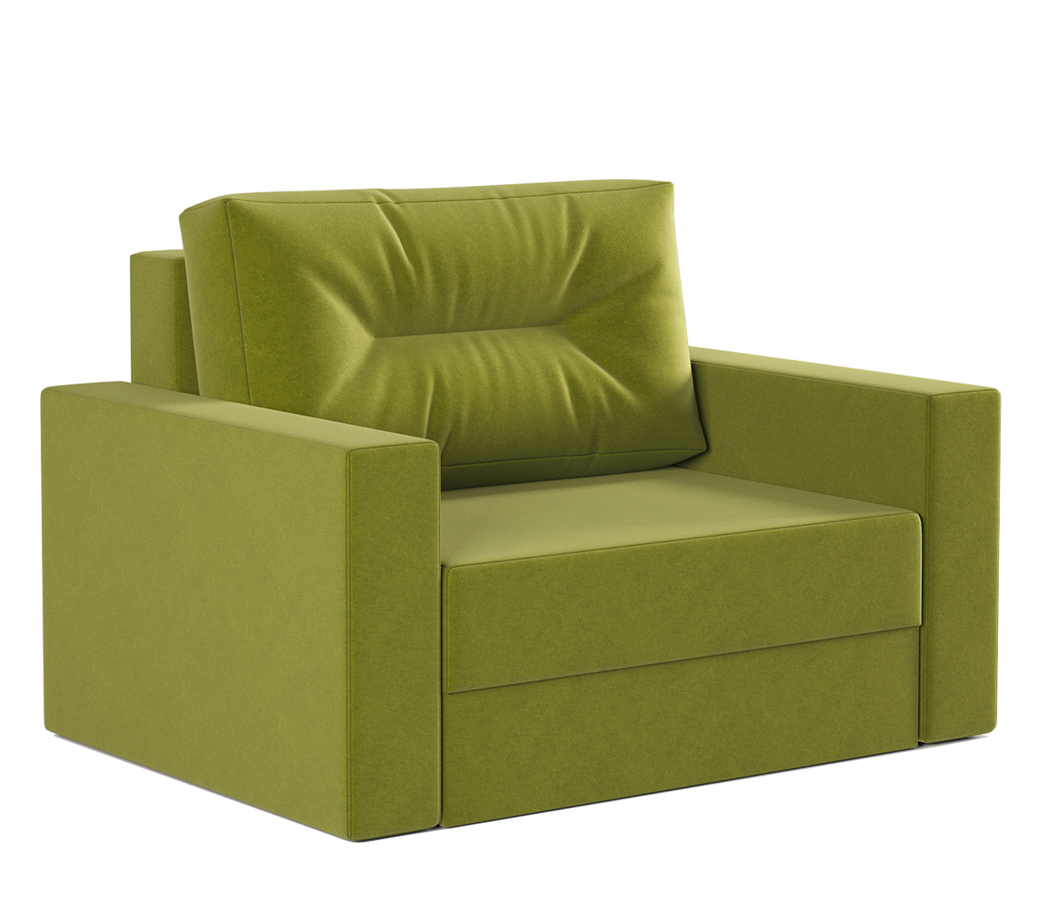 Изображение товара Кресло Гамма Норд велюр зеленый 135x86x98 см с трансформацией