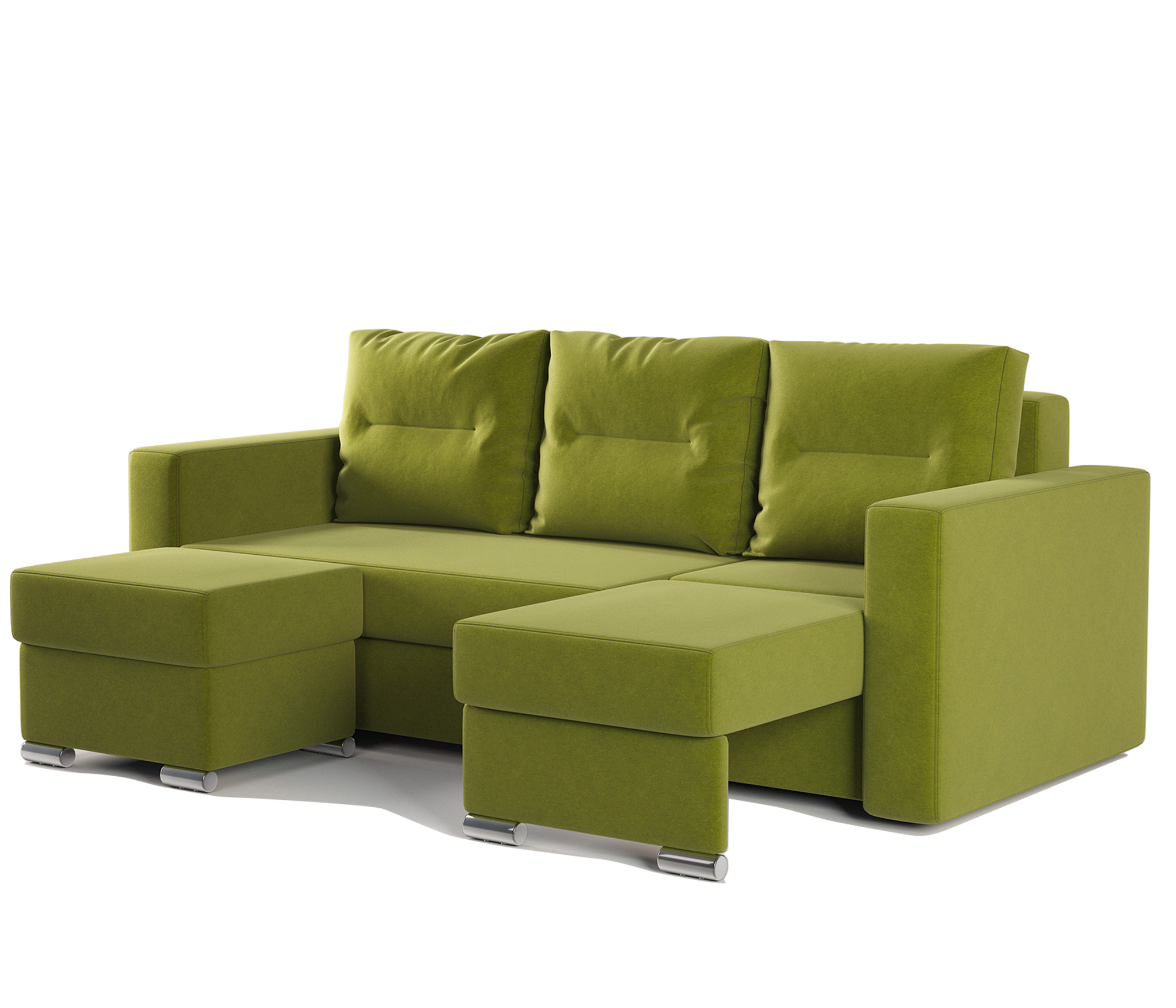 Изображение товара Угловой диван Гамма Рио правый с пуфиком велюр размеры 237x102 см Россия Изображение товара Угловой диван Гамма Рио правый с пуфиком велюр размеры 237x102 см Россия