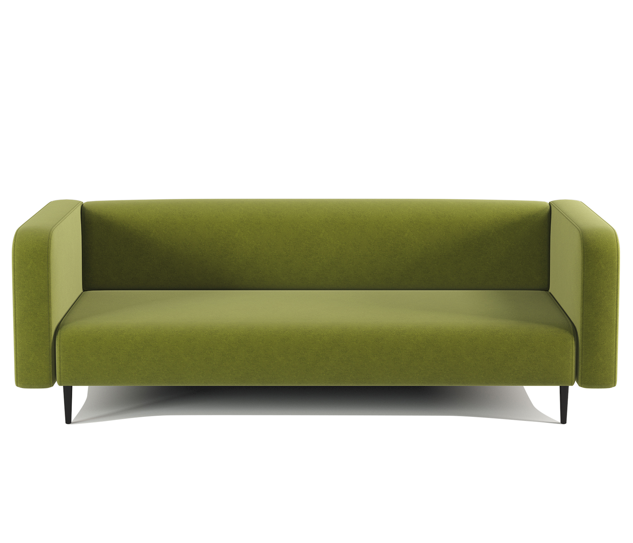 Изображение товара Диван прямой Гамма Акцент офисный 3 местный велюр 184x78 см Дрим Эппл