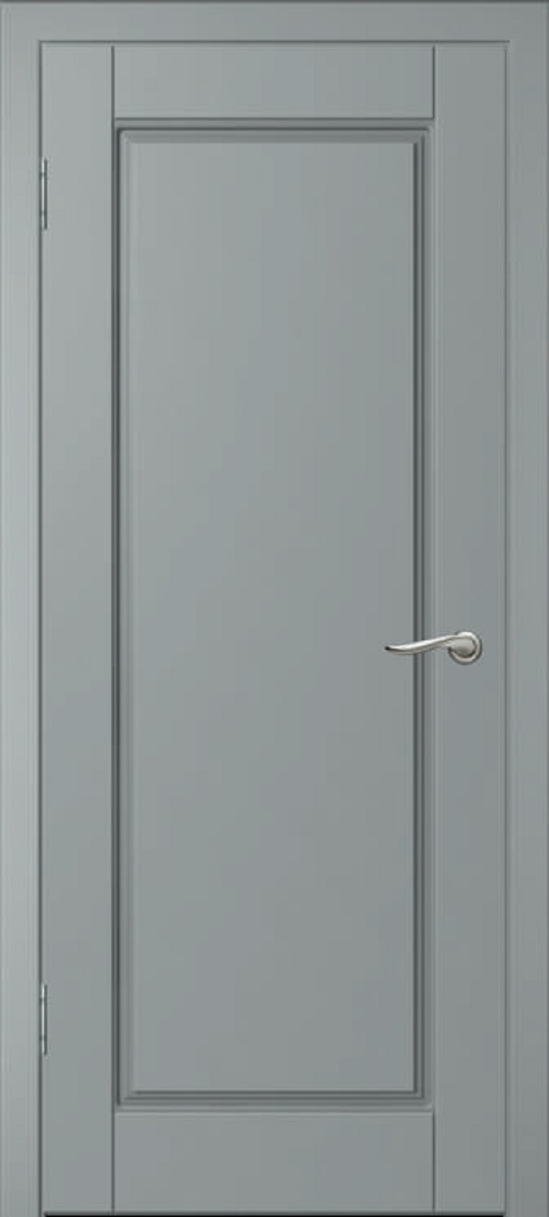 Изображение товара Комплект межкомнатной двери Wanmark Скай-1 глухая 200x80см цвет серый с коробкой и наличниками
