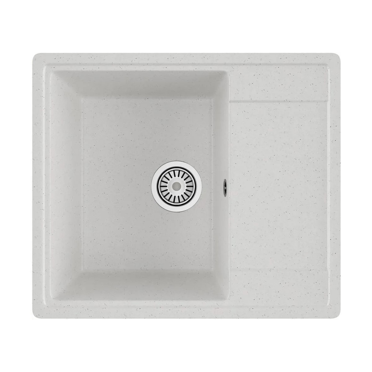 Изображение товара Мойка для кухни врезная Maretti KT575-WH белый искусственный камень 49.5x57.5 см