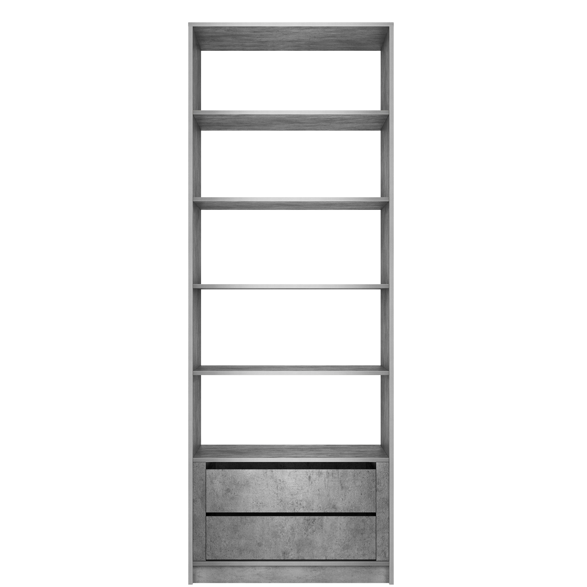 Изображение товара Гардеробная Мебельная компания е1 MOD_GAR_800_SH_M1_BT 81x220x51 см цвет серый