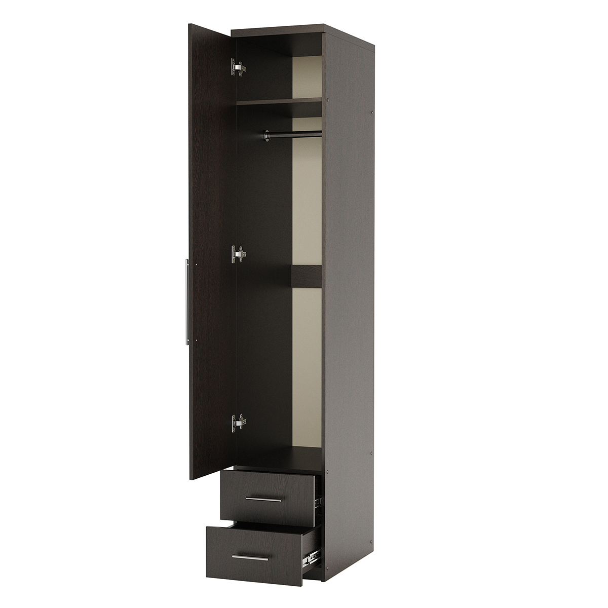 Изображение товара Шкаф распашной Гамма 1901022375 50x240x60 см Венге ЛДСП