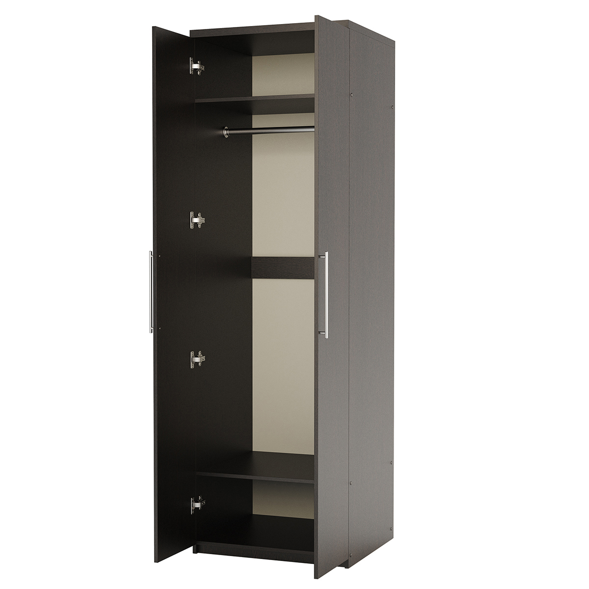 Изображение товара Шкаф распашной Гамма 1901022365 90x240 см Коричневый ЛДСП