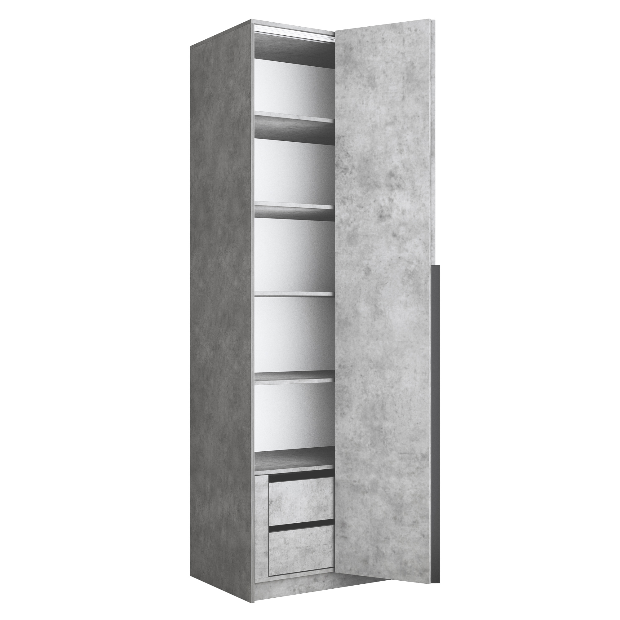 Изображение товара Шкаф распашной Мебельная компания Е1 LCK_G_SH_M1_800_BT 81x220 см