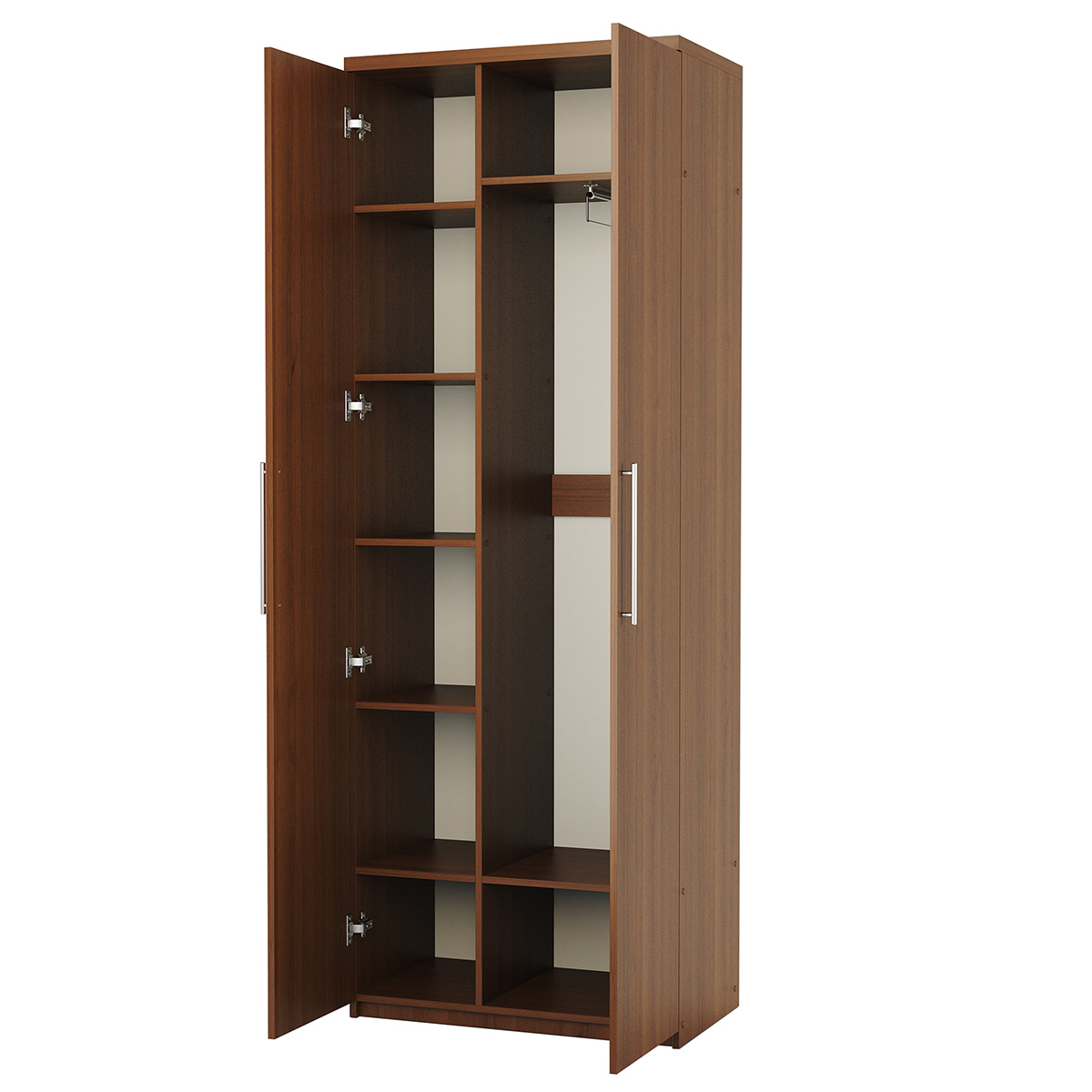 Изображение товара Шкаф распашной Гамма Мелодия МК-22 2-дверный 100x240x45 см орех