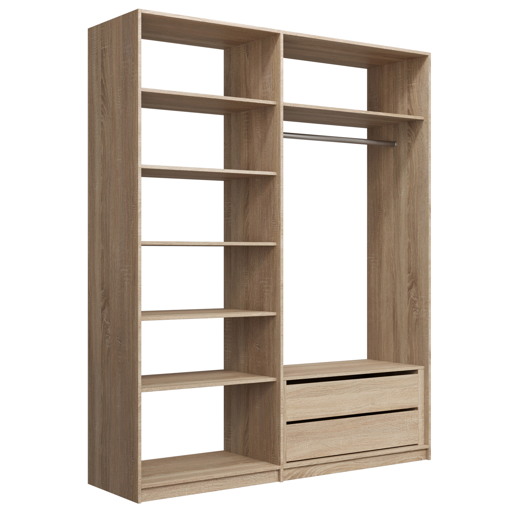 Изображение товара Гардеробная Мебельная компания е1 MOD_COMPL_S 180x220x51 см цвет бежевый