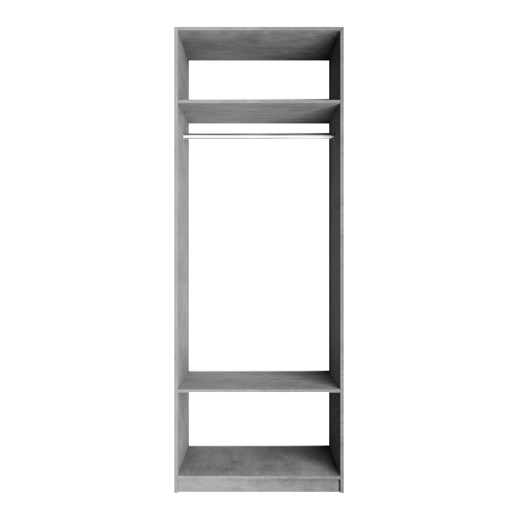 Изображение товара Гардеробная система Е1 MOD_GAR_800_BT Серый матовый с штангой